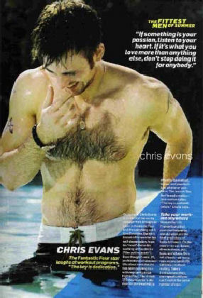 Chris Evans hairy chest